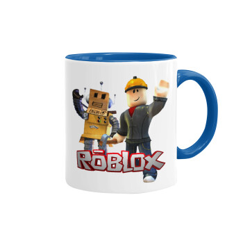 Roblox, Mug colored blue, ceramic, 330ml