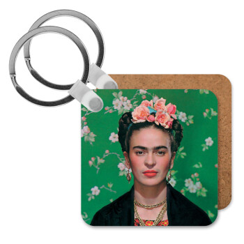 Frida Kahlo, Μπρελόκ Ξύλινο τετράγωνο MDF