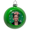 Green Christmas tree ornament bauble 8cm