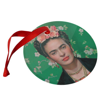 Frida Kahlo, Christmas ornament glass 9cm