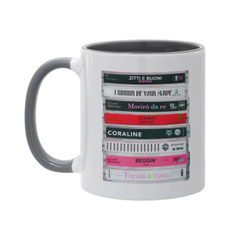 Maneskin Cassette, Mug colored grey, ceramic, 330ml