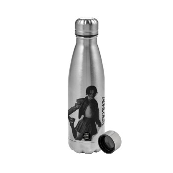 Maneskin Damiano David, Metallic water bottle, stainless steel, 750ml