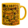 Ceramic coffee mug yellow