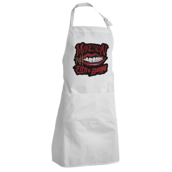 Maneskin lips, Adult Chef Apron (with sliders and 2 pockets)