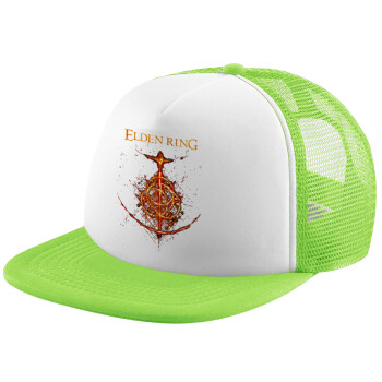 Elden Ring, Καπέλο Ενηλίκων Soft Trucker με Δίχτυ ΠΡΑΣΙΝΟ/ΛΕΥΚΟ (POLYESTER, ΕΝΗΛΙΚΩΝ, ONE SIZE)