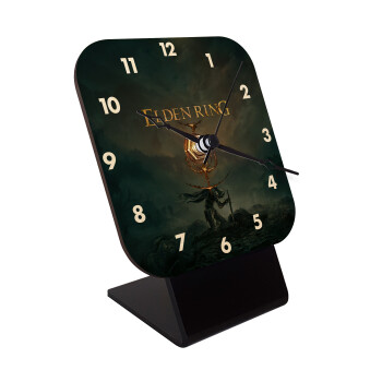 Elden Ring, Quartz Table clock in natural wood (10cm)