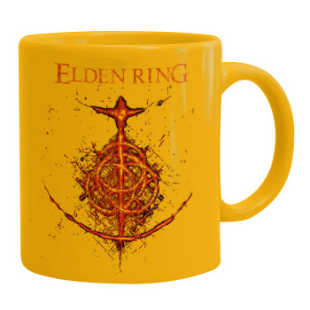 Elden Ring, Ceramic coffee mug yellow, 330ml (1pcs)