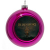 Purple Christmas tree ornament bauble 8cm