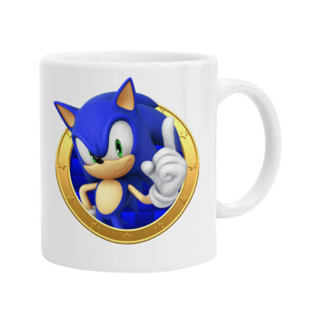 Sonic the hedgehog, Ceramic coffee mug, 330ml (1pcs)