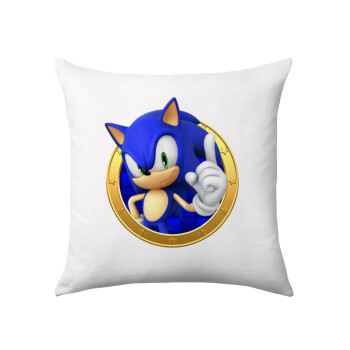 Sonic the hedgehog, Μαξιλάρι καναπέ 40x40cm περιέχεται το  γέμισμα