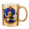 Mug ceramic, gold mirror, 330ml