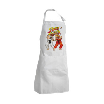 Street fighter, Adult Chef Apron (with sliders and 2 pockets)
