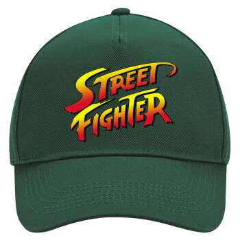 Street fighter, Adult Ultimate Hat GREEN, (100% COTTON DRILL, ADULT, UNISEX, ONE SIZE)