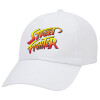 Adult Baseball Cap White 5-panel (POLYESTER, ADULT, UNISEX, ONE SIZE)