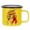 Metallic enamel MATT Yellow cup 360ml