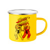 Yellow Enamel Metallic Cup 360ml