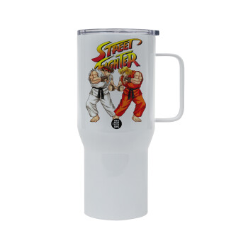 Street fighter, Mega Stainless steel Tumbler with lid, double wall 750L