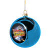 Blue Christmas tree ball ornament 8cm