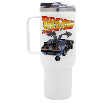 Back to the future, Mega Tumbler με καπάκι, διπλού τοιχώματος (θερμό) 1,2L