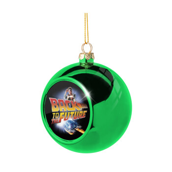 Back to the future, Χριστουγεννιάτικη μπάλα δένδρου Πράσινη 8cm