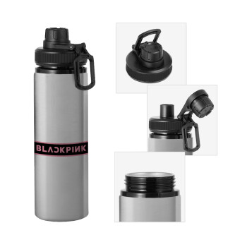 BLACKPINK, Μεταλλικό παγούρι νερού με καπάκι ασφαλείας, αλουμινίου 850ml