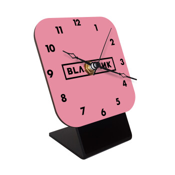 BLACKPINK, Quartz Wooden table clock with hands (10cm)