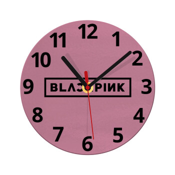 BLACKPINK, Ρολόι τοίχου γυάλινο (20cm)