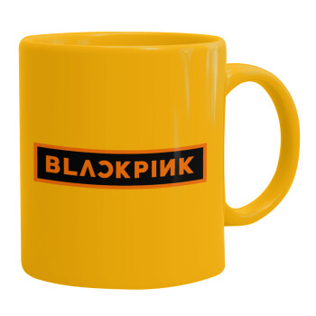 BLACKPINK, Ceramic coffee mug yellow, 330ml (1pcs)