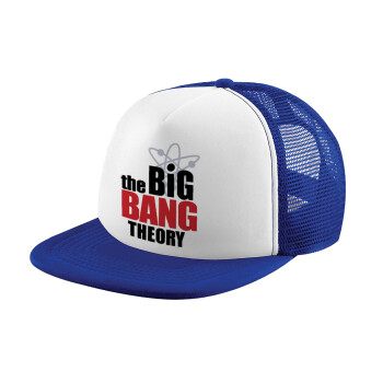 The Big Bang Theory, Adult Soft Trucker Hat with Blue/White Mesh (POLYESTER, ADULT, UNISEX, ONE SIZE)