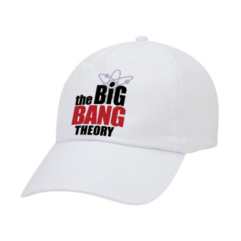 The Big Bang Theory, Καπέλο Ενηλίκων Baseball Λευκό 5-φύλλο (POLYESTER, ΕΝΗΛΙΚΩΝ, UNISEX, ONE SIZE)