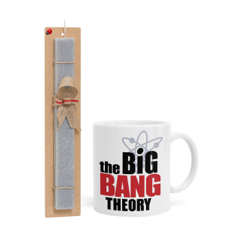 The Big Bang Theory, Easter Set, Ceramic Cup (330ml) & Easter aromatic flat candle (30cm) (GRAY)