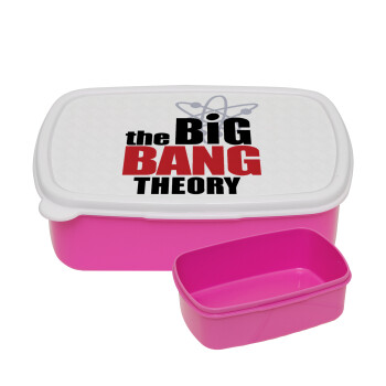 The Big Bang Theory, ΡΟΖ παιδικό δοχείο φαγητού (lunchbox) πλαστικό (BPA-FREE) Lunch Βox M18 x Π13 x Υ6cm