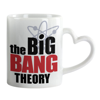 The Big Bang Theory, Κούπα καρδιά χερούλι λευκή, κεραμική, 330ml