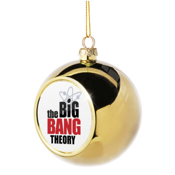 The Big Bang Theory, Golden Christmas tree ball ornament 8cm