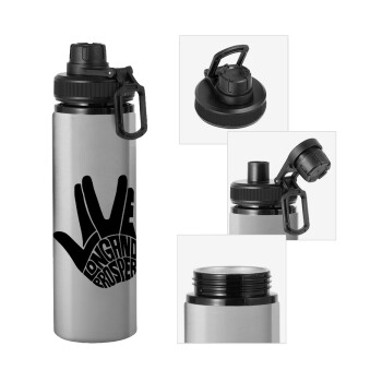 Star Trek Long and Prosper, Metallic water bottle with safety cap, 850ml aluminum