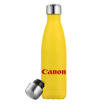 Canon, Yellow Stainless Steel Metallic Thermos, double-walled, 500ml