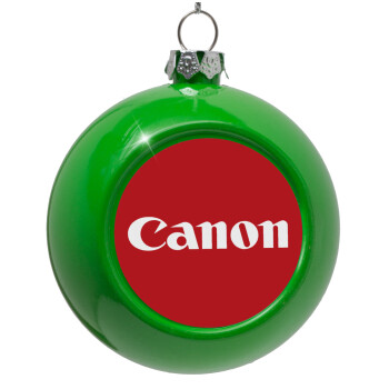 Canon, Green Christmas tree ornament bauble 8cm