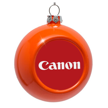 Canon, Orange Christmas tree ornament bauble 8cm