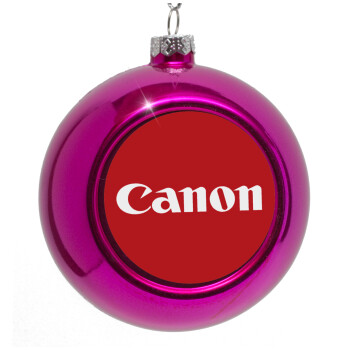 Canon, Purple Christmas tree ornament bauble 8cm