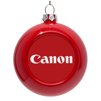 Canon, Red Christmas tree ornament bauble 8cm