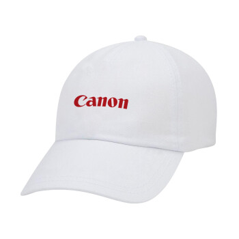 Canon, Καπέλο Ενηλίκων Baseball Λευκό 5-φύλλο (POLYESTER, ΕΝΗΛΙΚΩΝ, UNISEX, ONE SIZE)