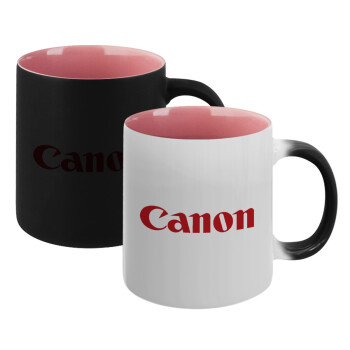 Canon, Κούπα Μαγική εσωτερικό ΡΟΖ, κεραμική 330ml που αλλάζει χρώμα με το ζεστό ρόφημα