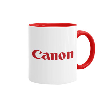 Canon, Mug colored red, ceramic, 330ml