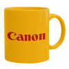 Ceramic coffee mug yellow