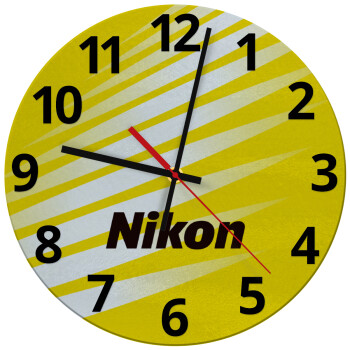 Nikon, Ρολόι τοίχου γυάλινο (30cm)