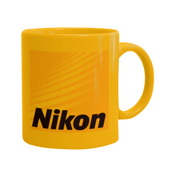 Nikon, Ceramic coffee mug yellow, 330ml