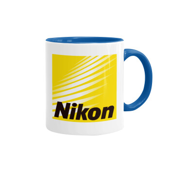 Nikon, Κούπα χρωματιστή μπλε, κεραμική, 330ml