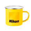 Yellow Enamel Metallic Cup 360ml