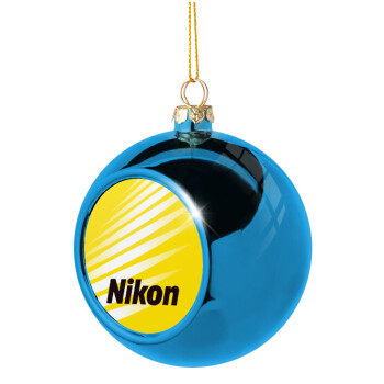Nikon, Χριστουγεννιάτικη μπάλα δένδρου Μπλε 8cm
