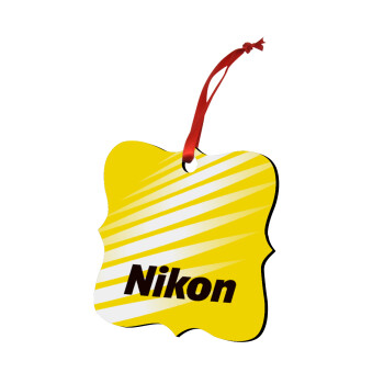 Nikon, Χριστουγεννιάτικο στολίδι polygon ξύλινο 7.5cm